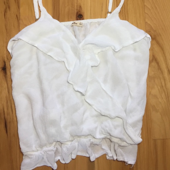 White Hollister crop top - Picture 2 of 2
